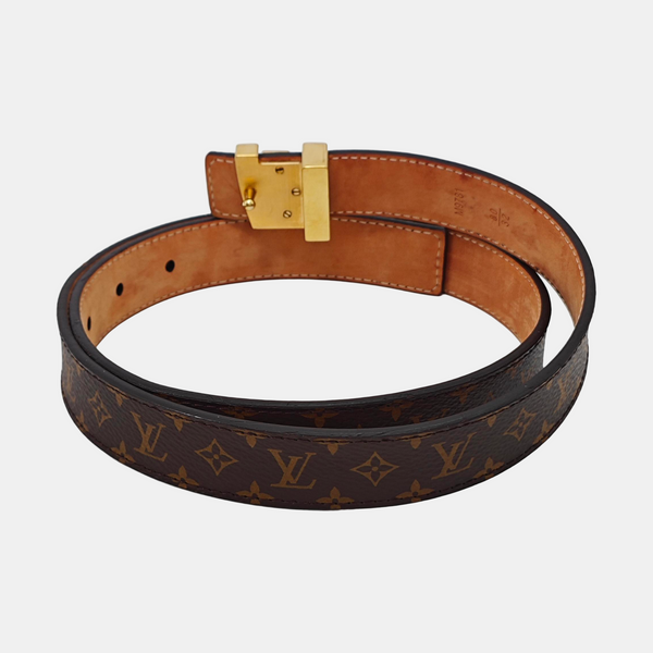 Coated Canvas Belt Brown
