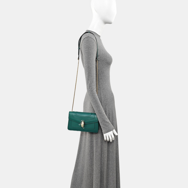 SERPENTI FOREVER Small Calfskin Green