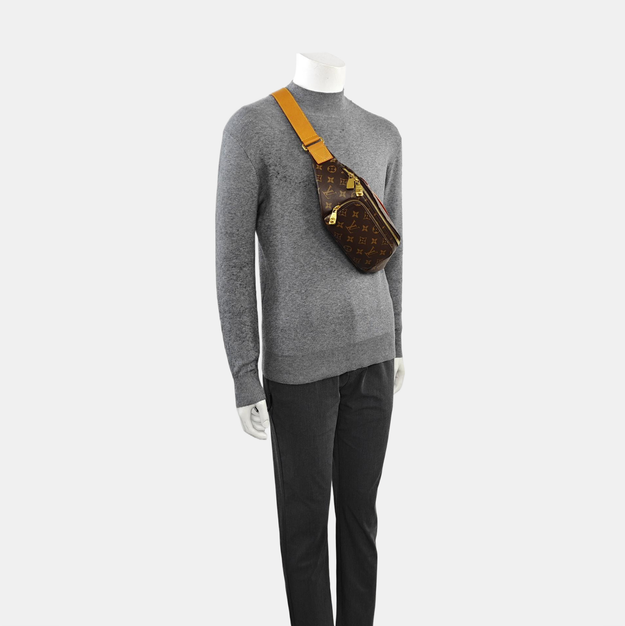 RUSH Monogram Coated Canvas Brown
