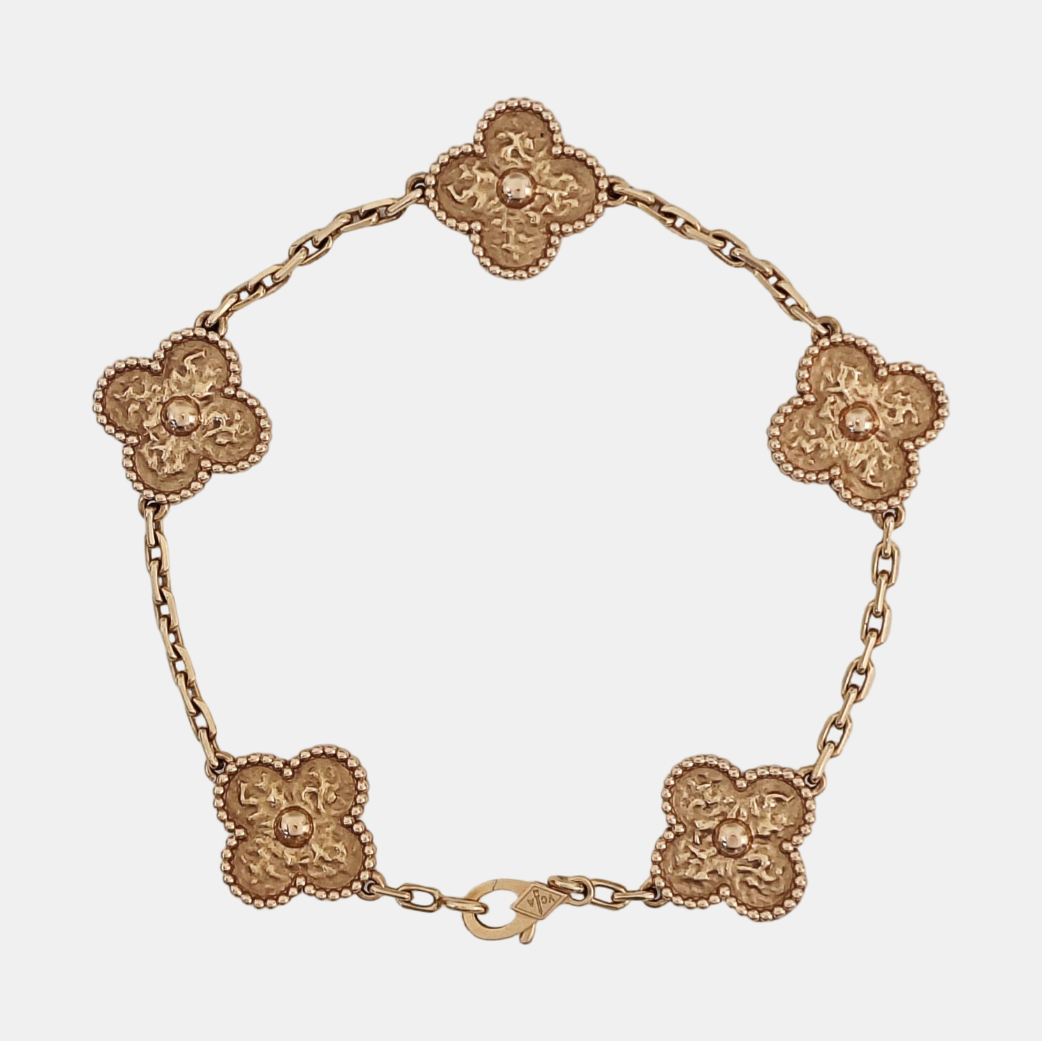 Vintage Alhambra 18k Rose Gold Bracelet