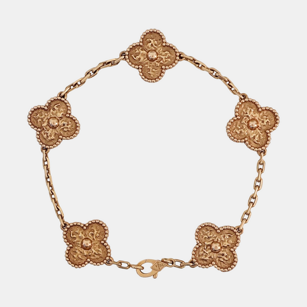Vintage Alhambra 18k Rose Gold Bracelet