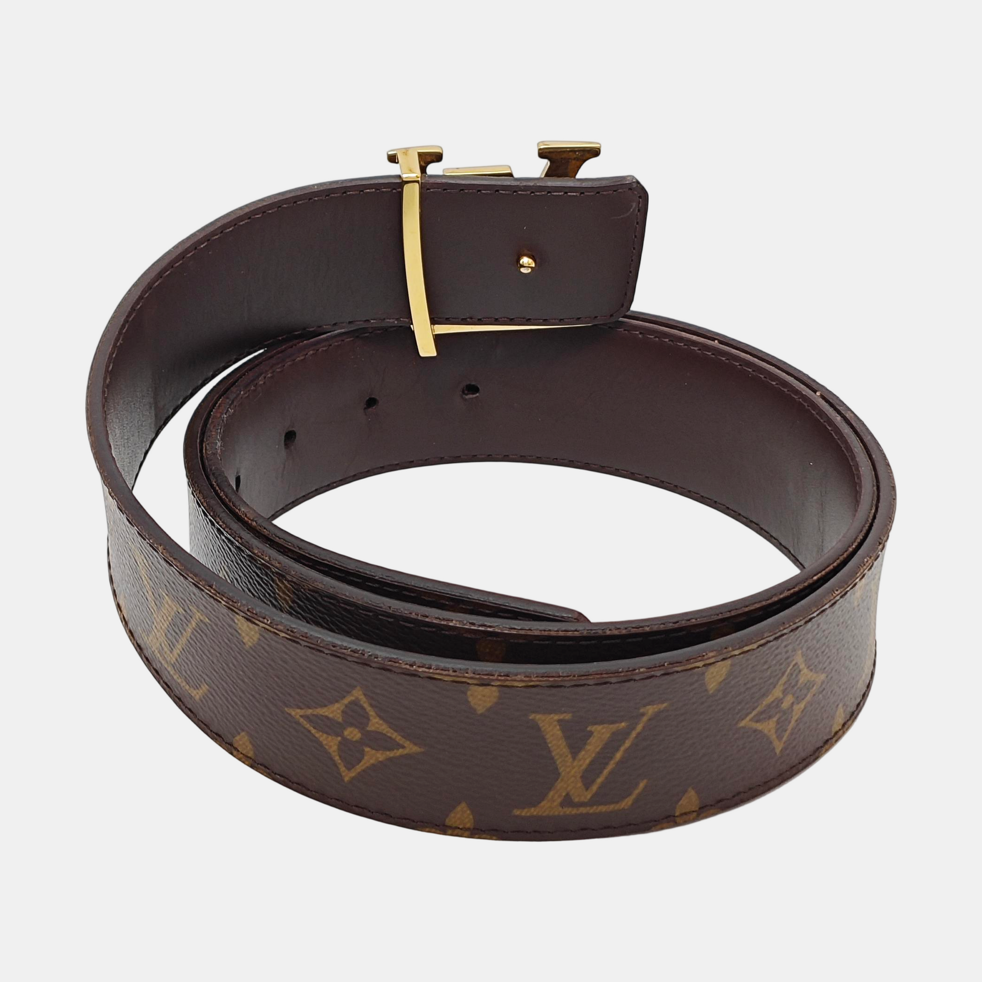 Coated Canvas Belt Brown