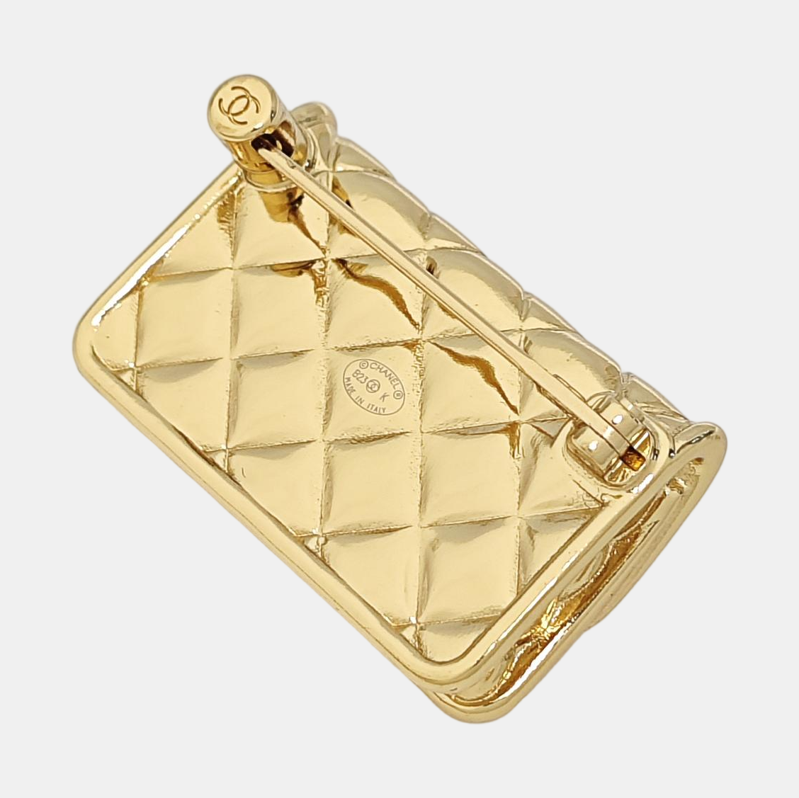 Metal Gold Brooch
