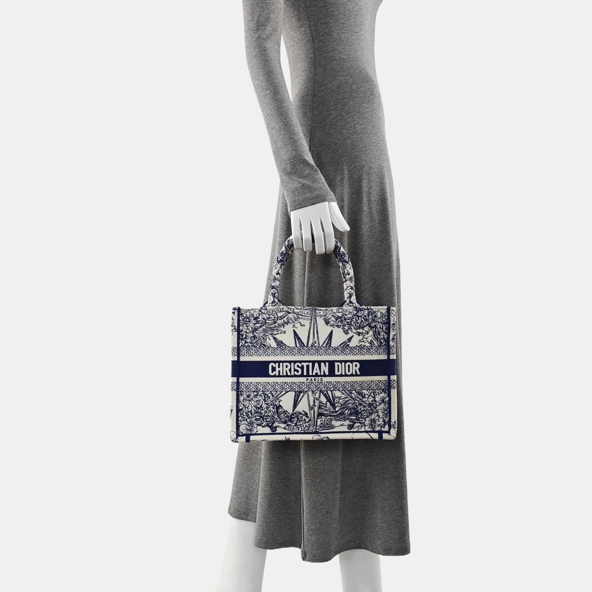 Book Tote Small Canvas White