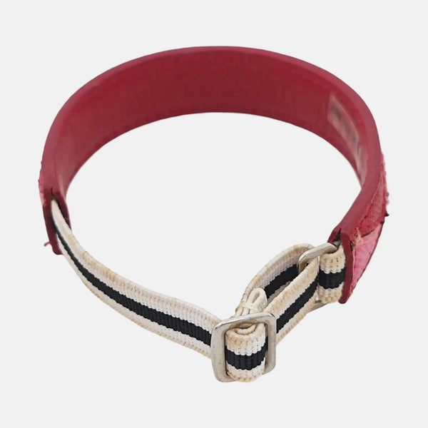 Leather Red Bangle