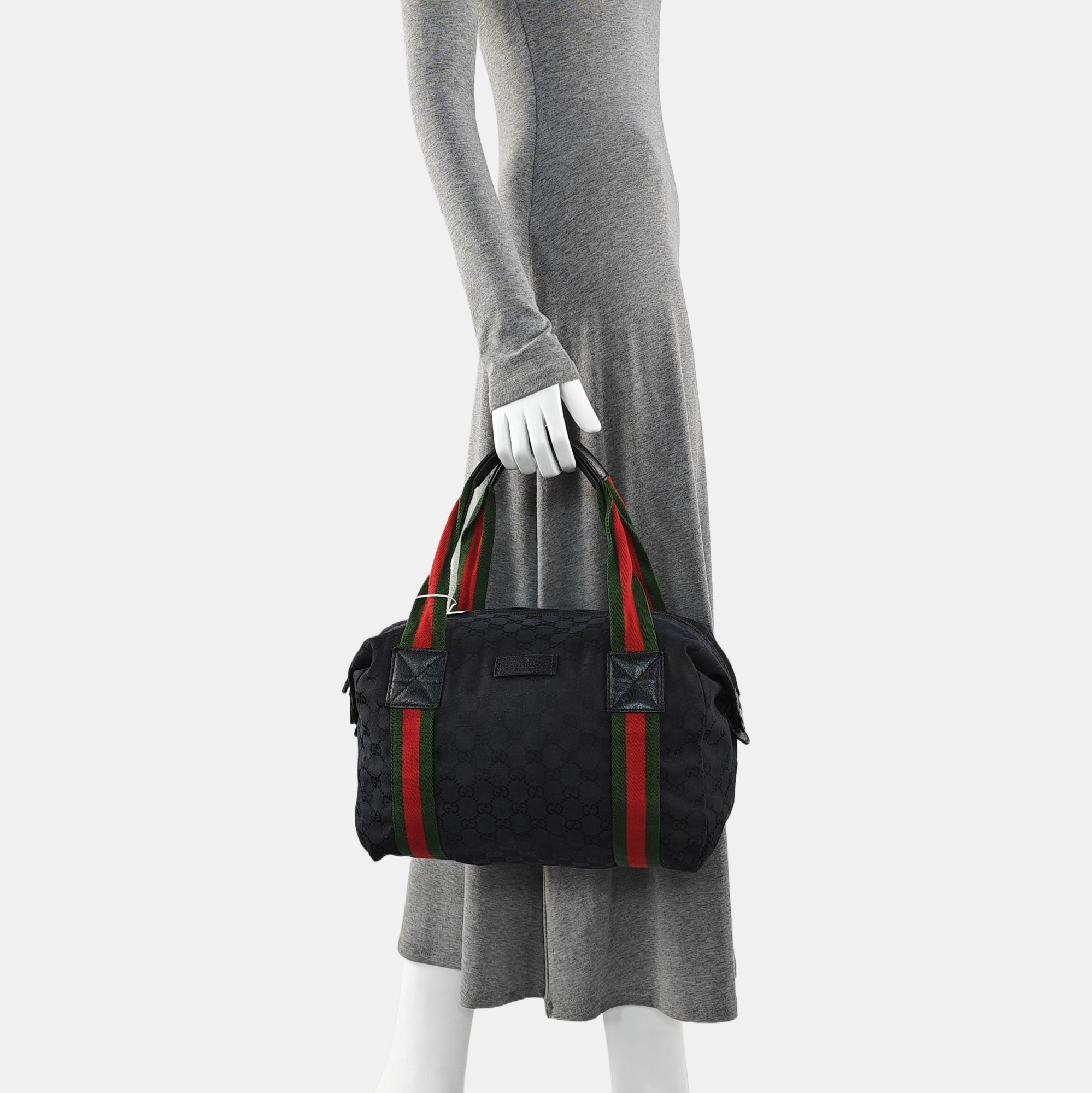 Monogram Canvas Top Handle Bag Black
