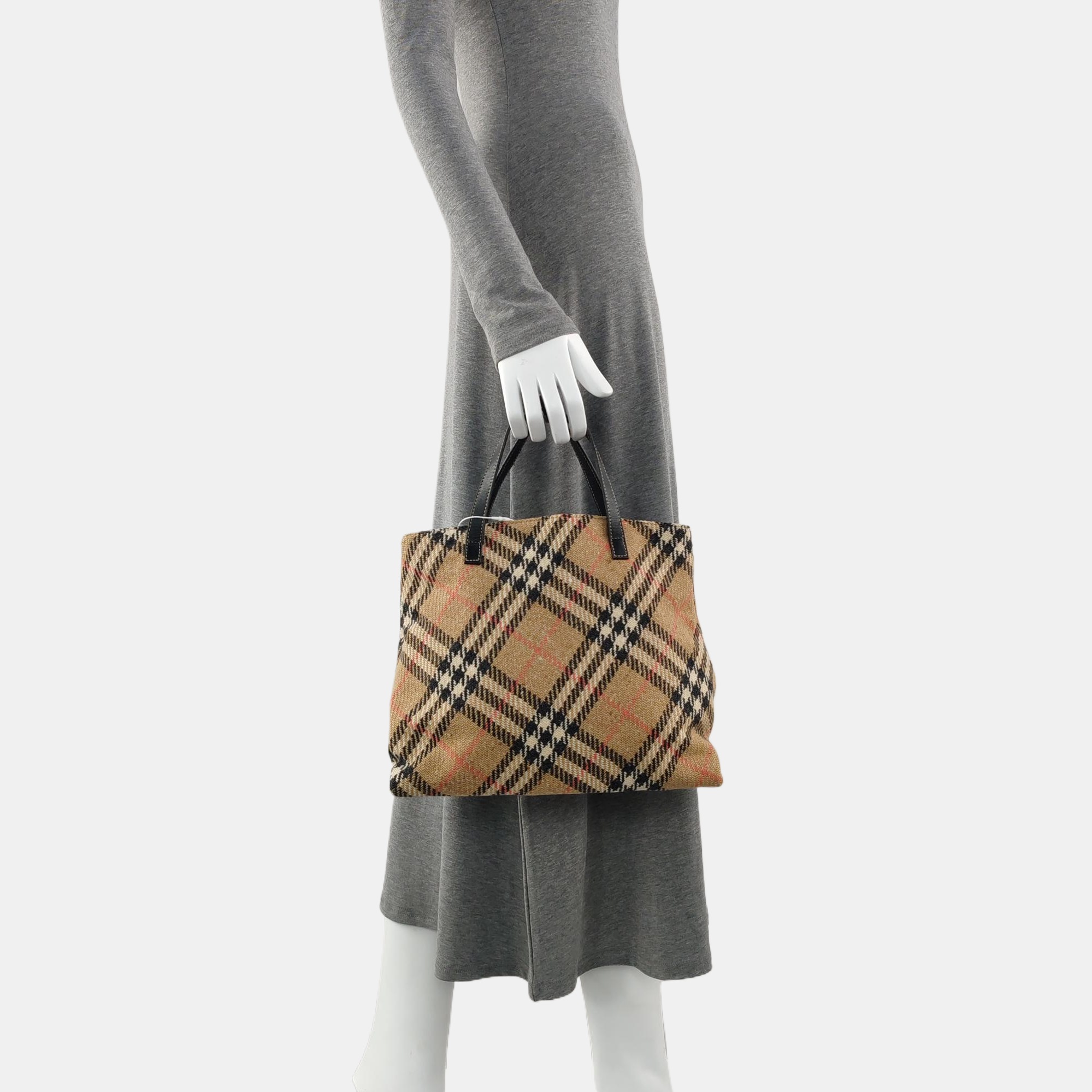 Fabric Top Handle Bag Multicolor
