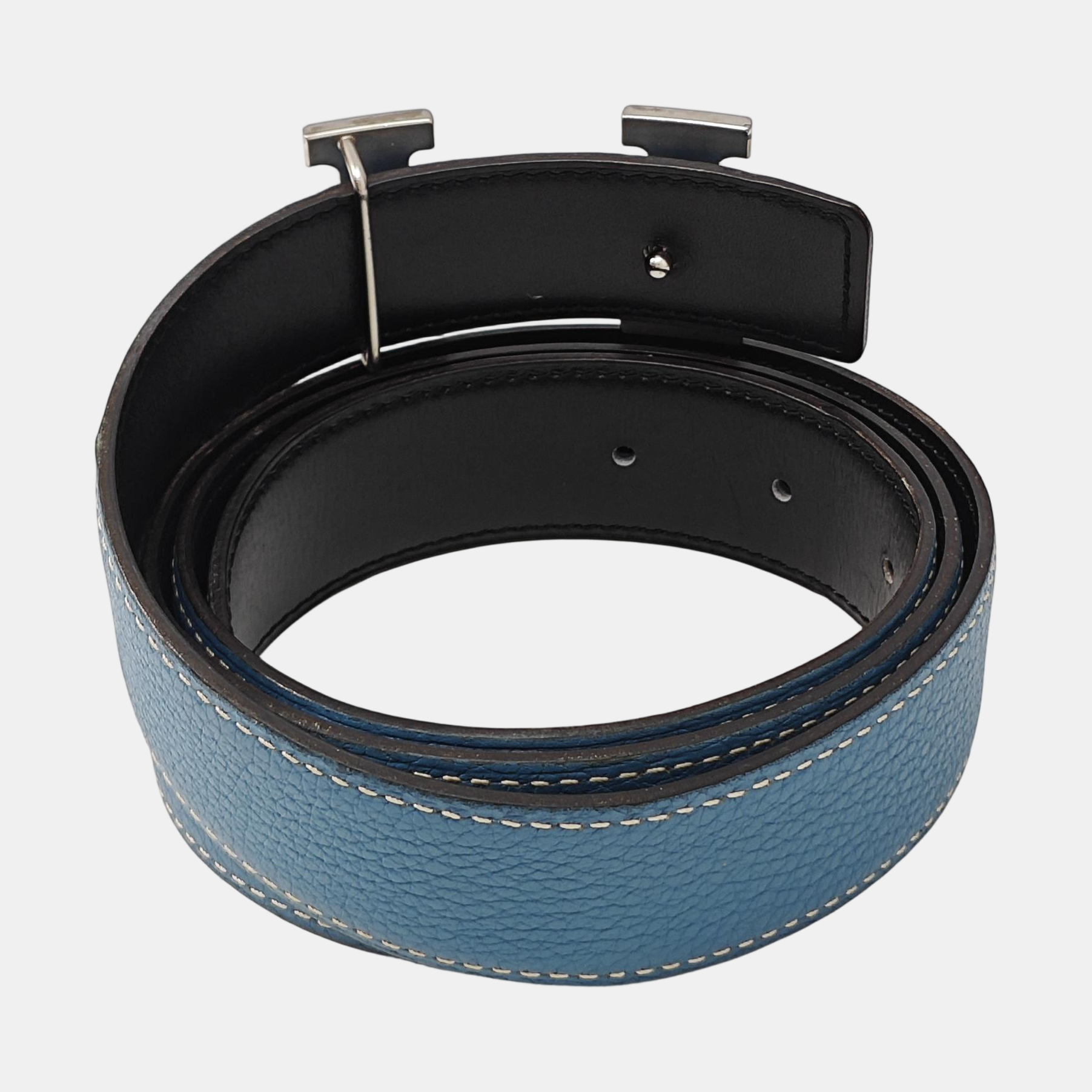Leather Belt Blue