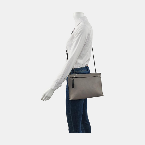 T Pouch Calfskin Gray