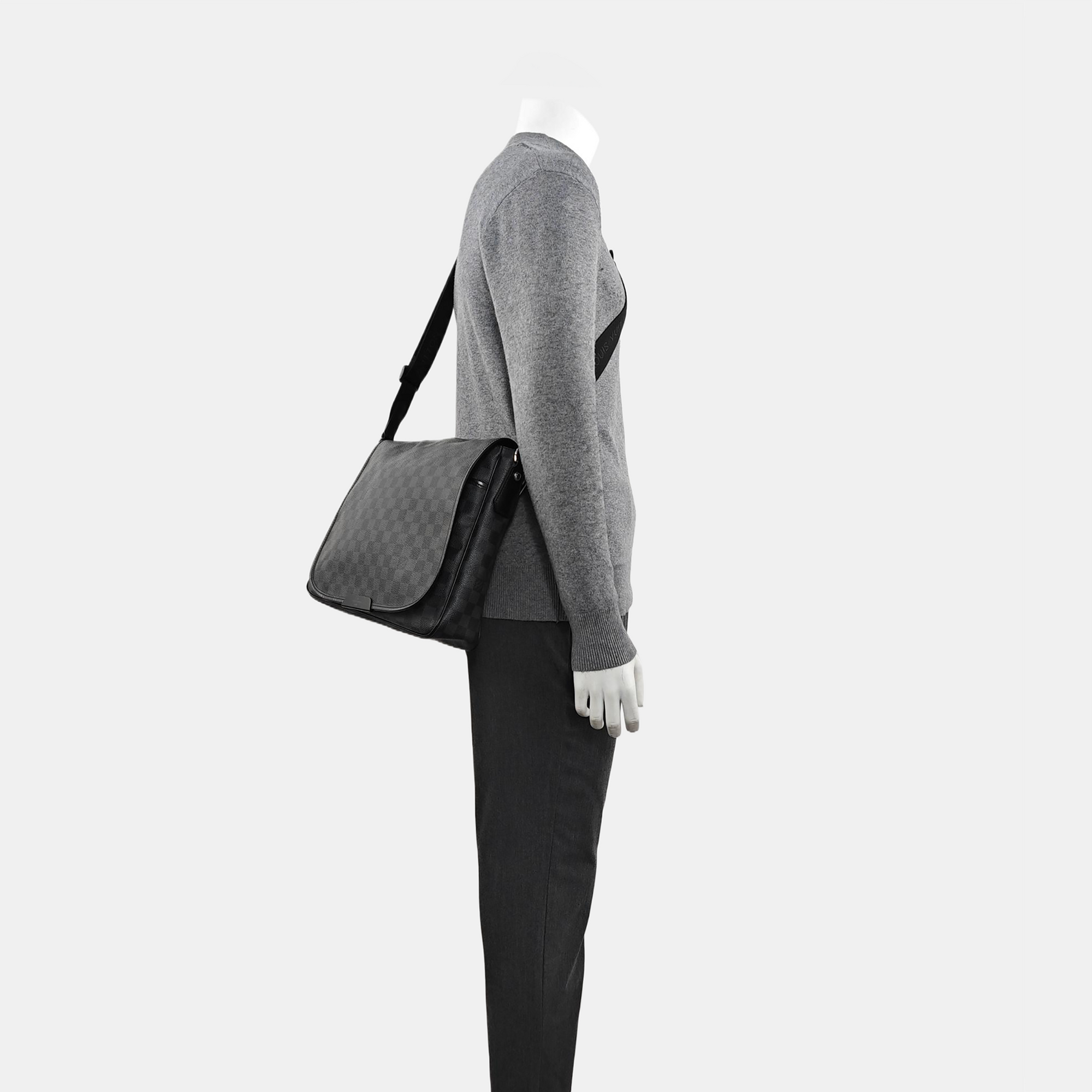 DANIEL Damier Graphite Coated Canvas Gray