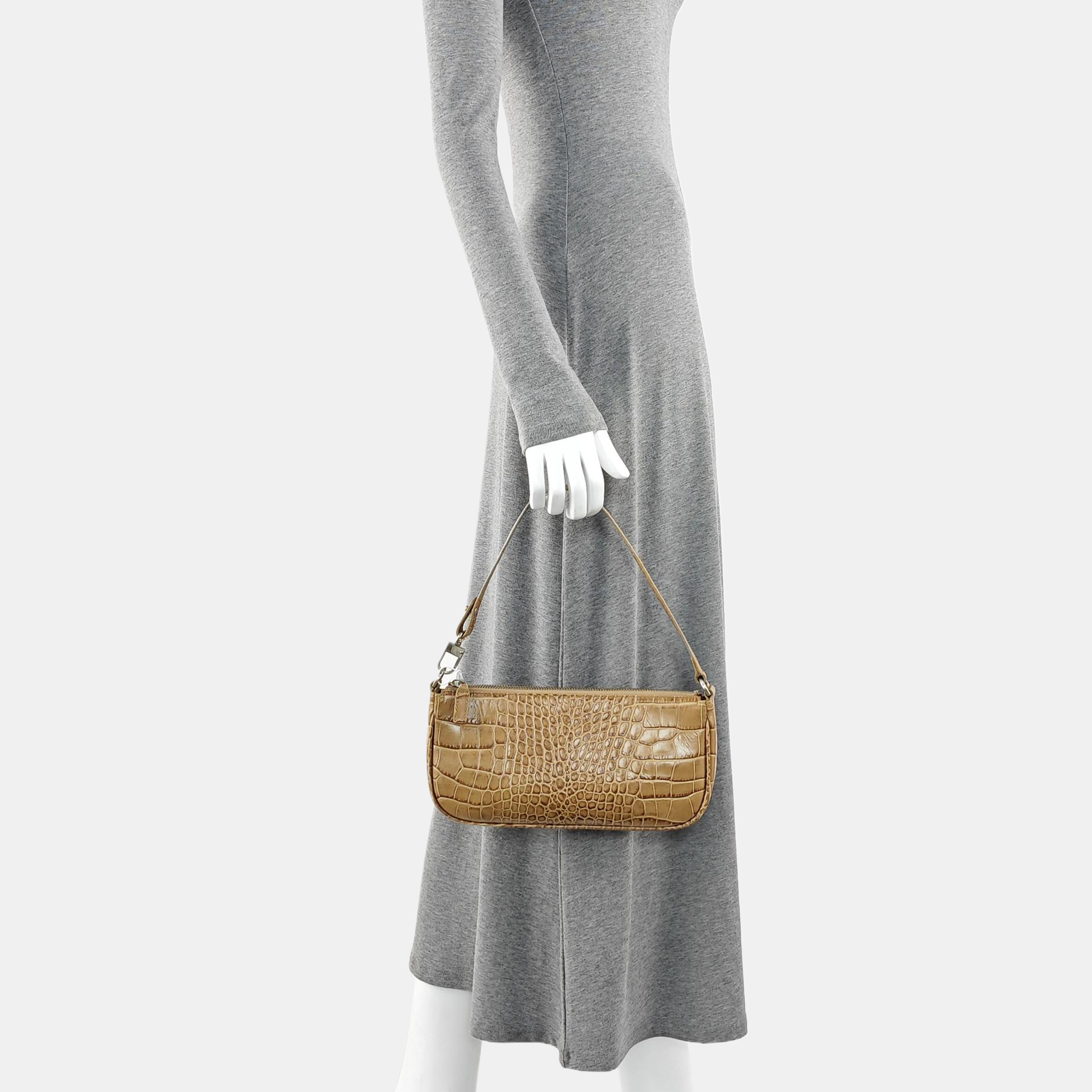 Calfskin Shoulder Bag Beige