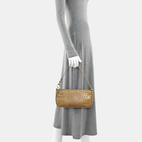 Calfskin Shoulder Bag Beige
