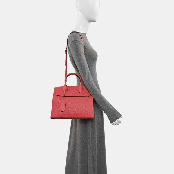 PONNEUF MM Monogram Calfskin Pink