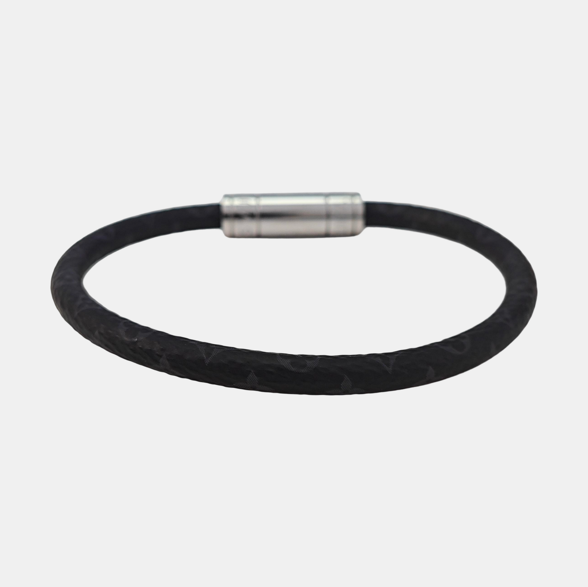 Coated Canvas Black Bangle