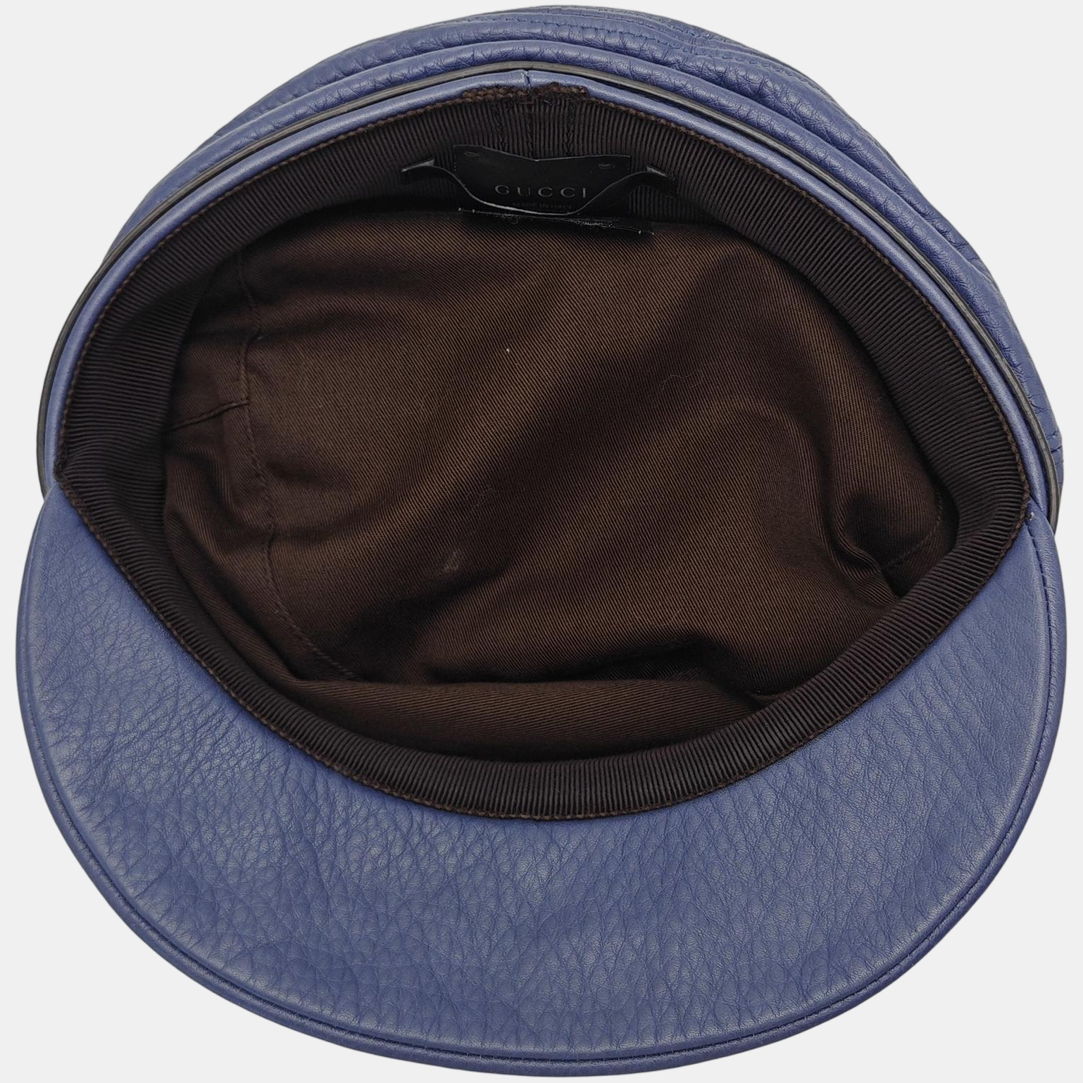 Leather Hat Blue