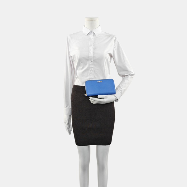 Calfskin Wallet Blue