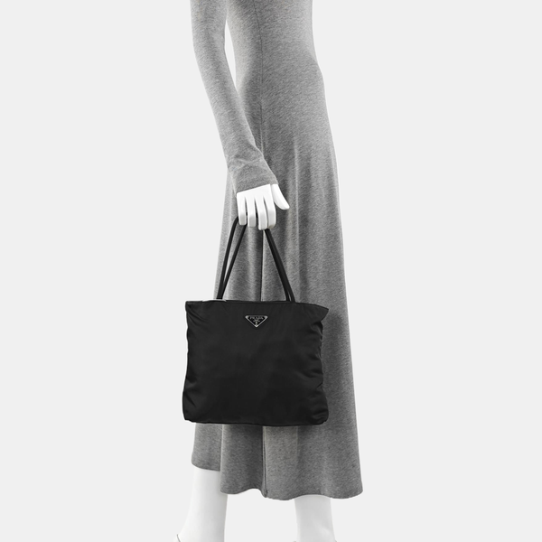 Nylon Tote Bag Black