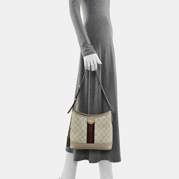 Monogram Coated Canvas Tote Bag Small Beige