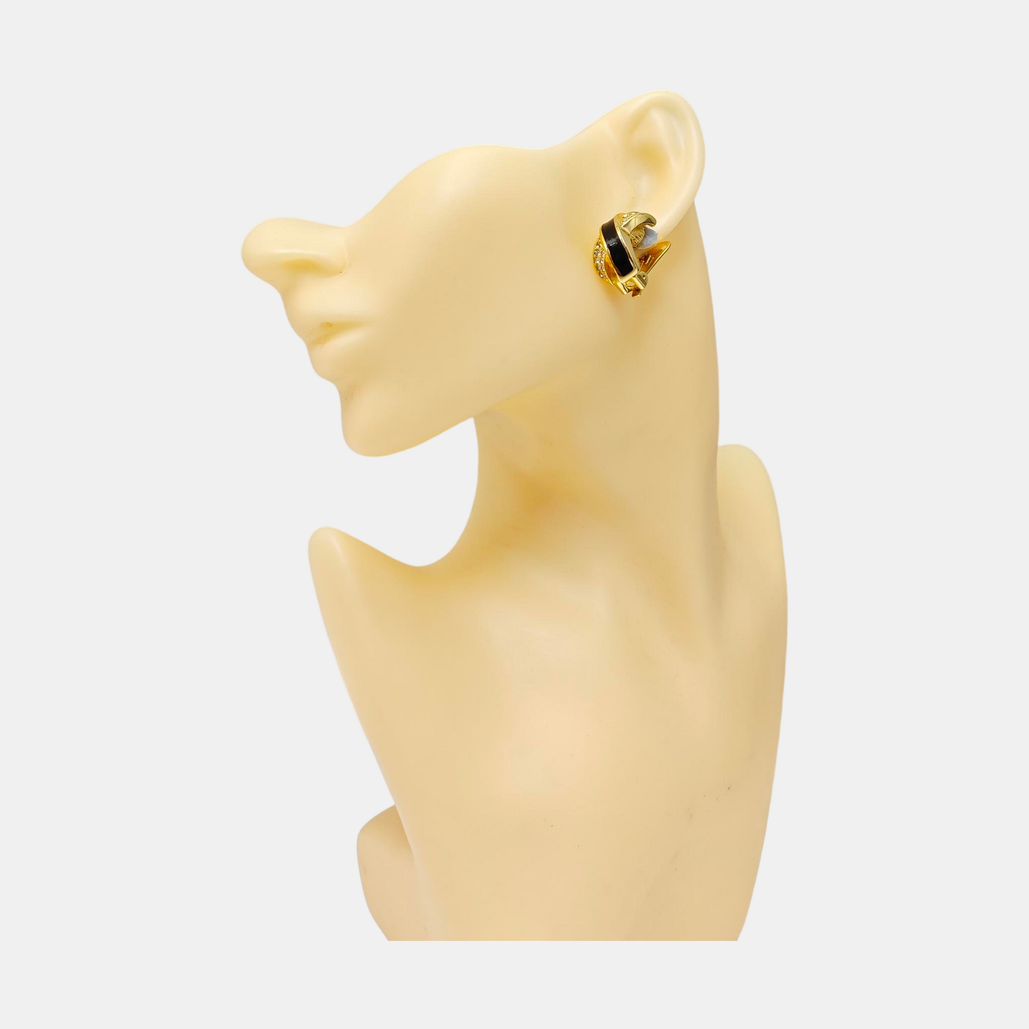 Metal Gold Clip On Earrings