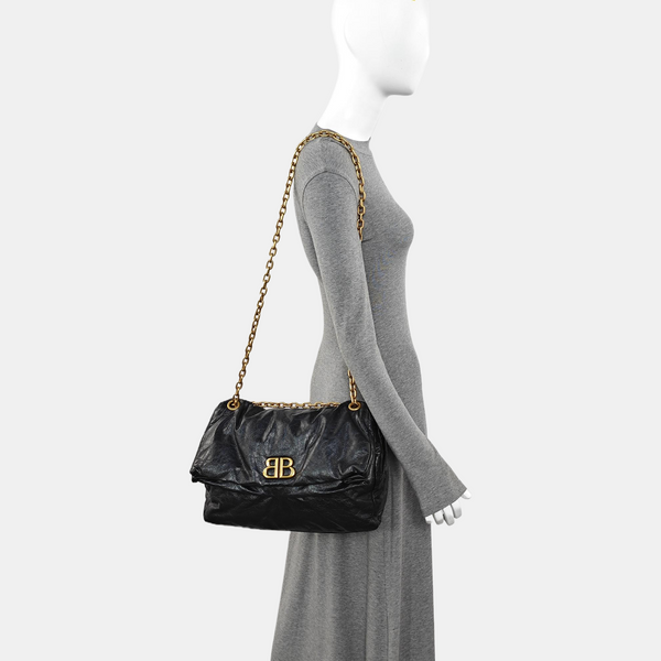 Monaco Medium Calfskin Black