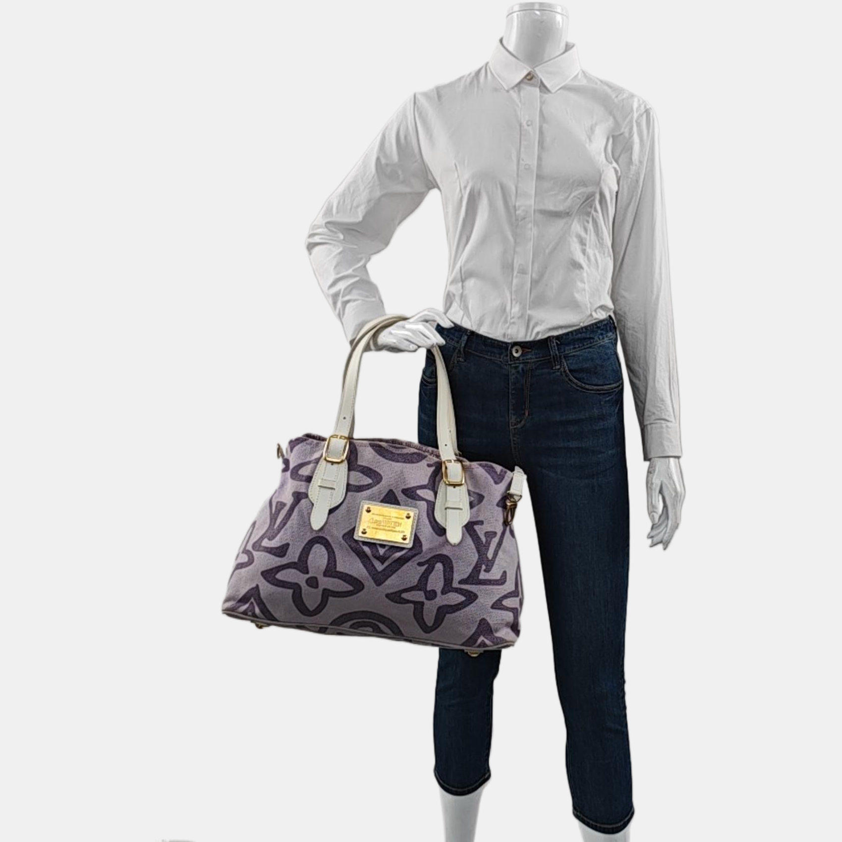 TAHITIENNE CABAS MM Monogram Canvas Purple