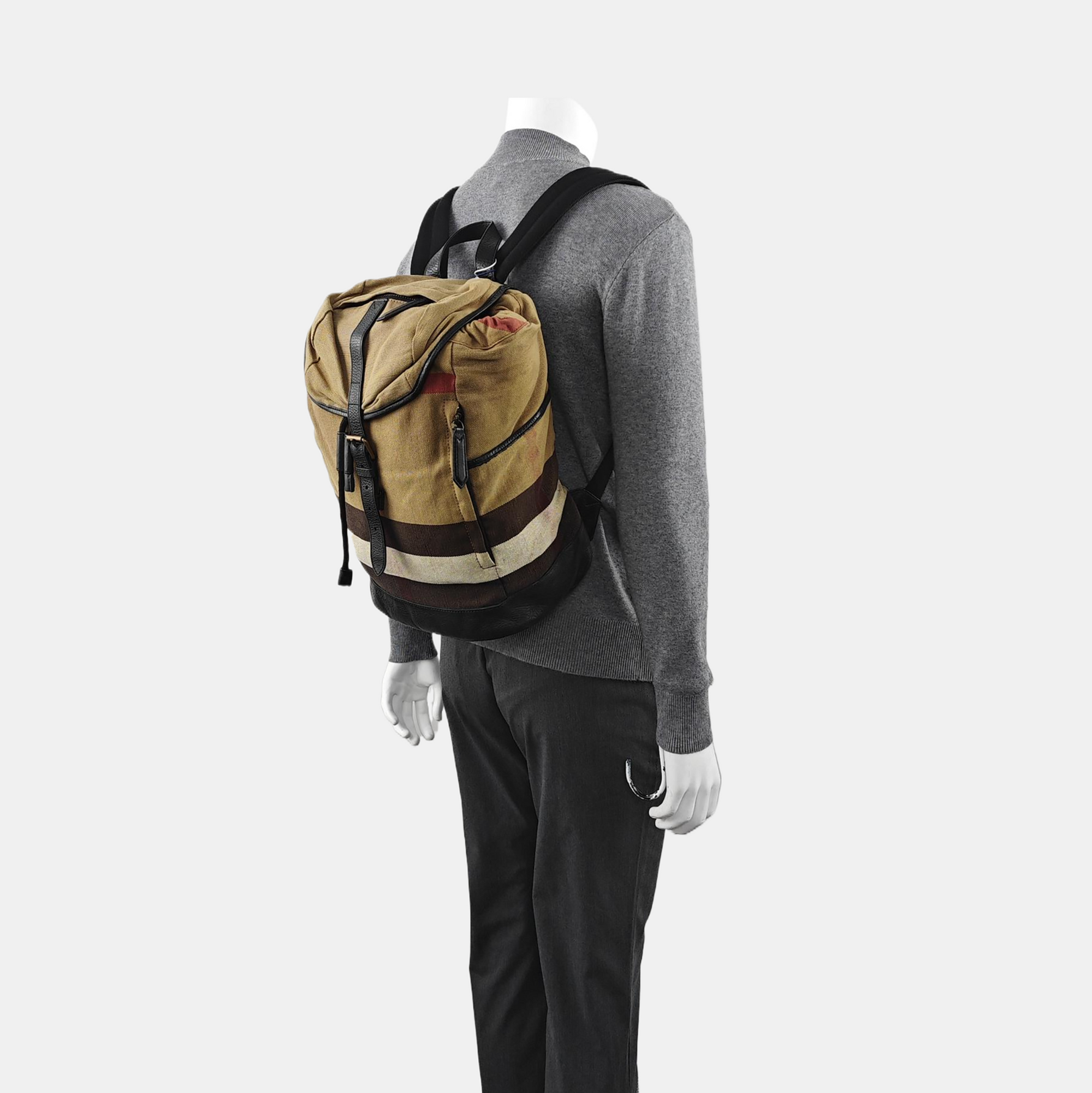 Canvas Backpack Beige