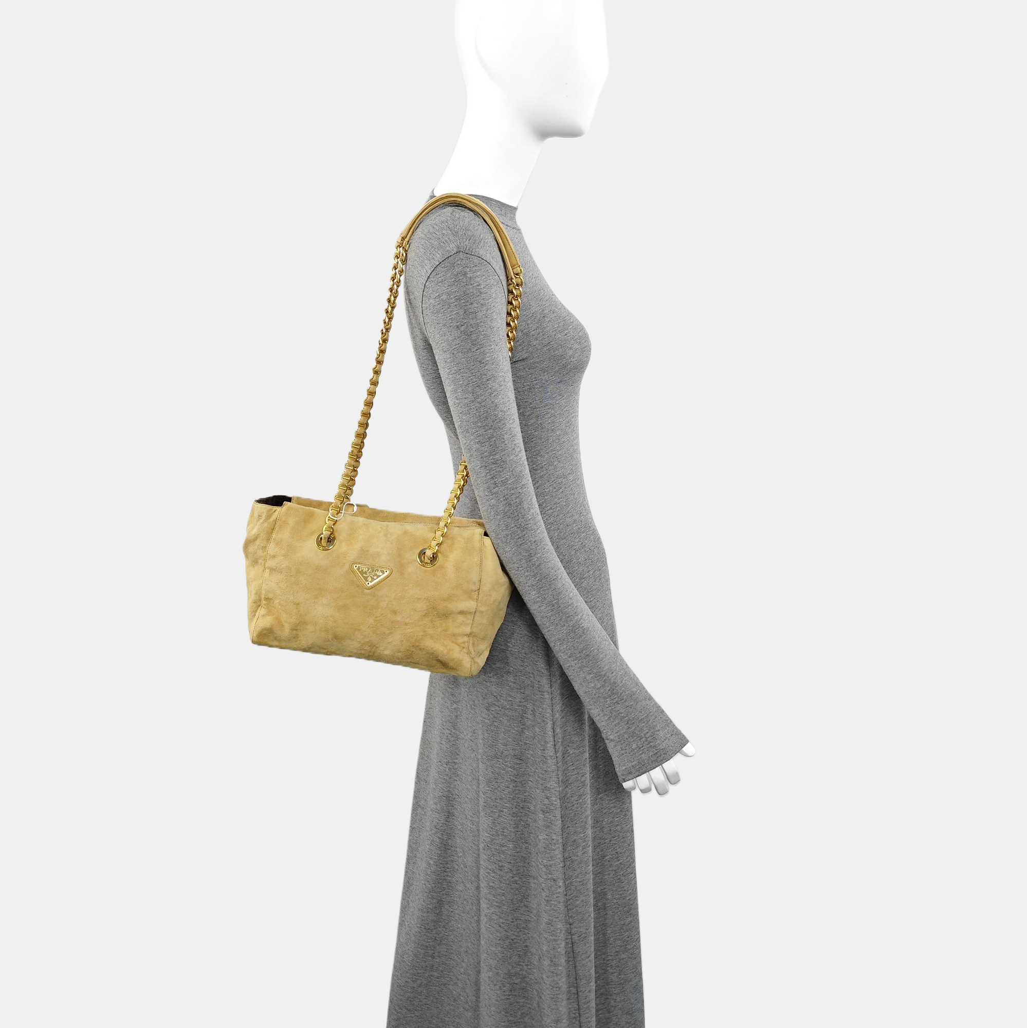 Suede Shoulder Bag Yellow