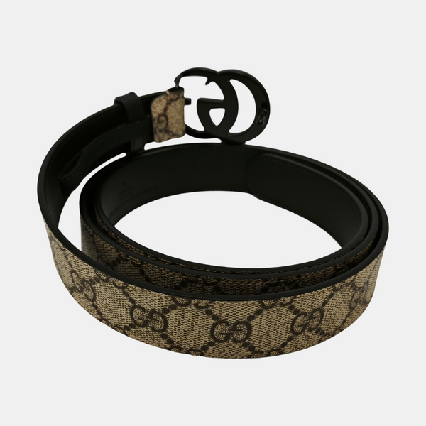 Coated Canvas Belt Beige