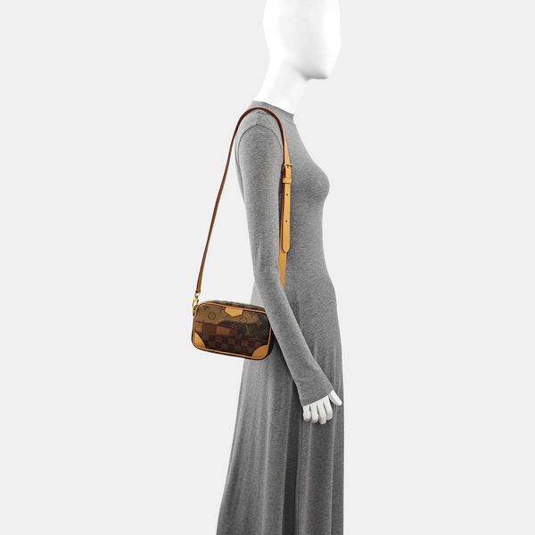 MARLY DRAGONNE Damier Ebene Coated Canvas Brown