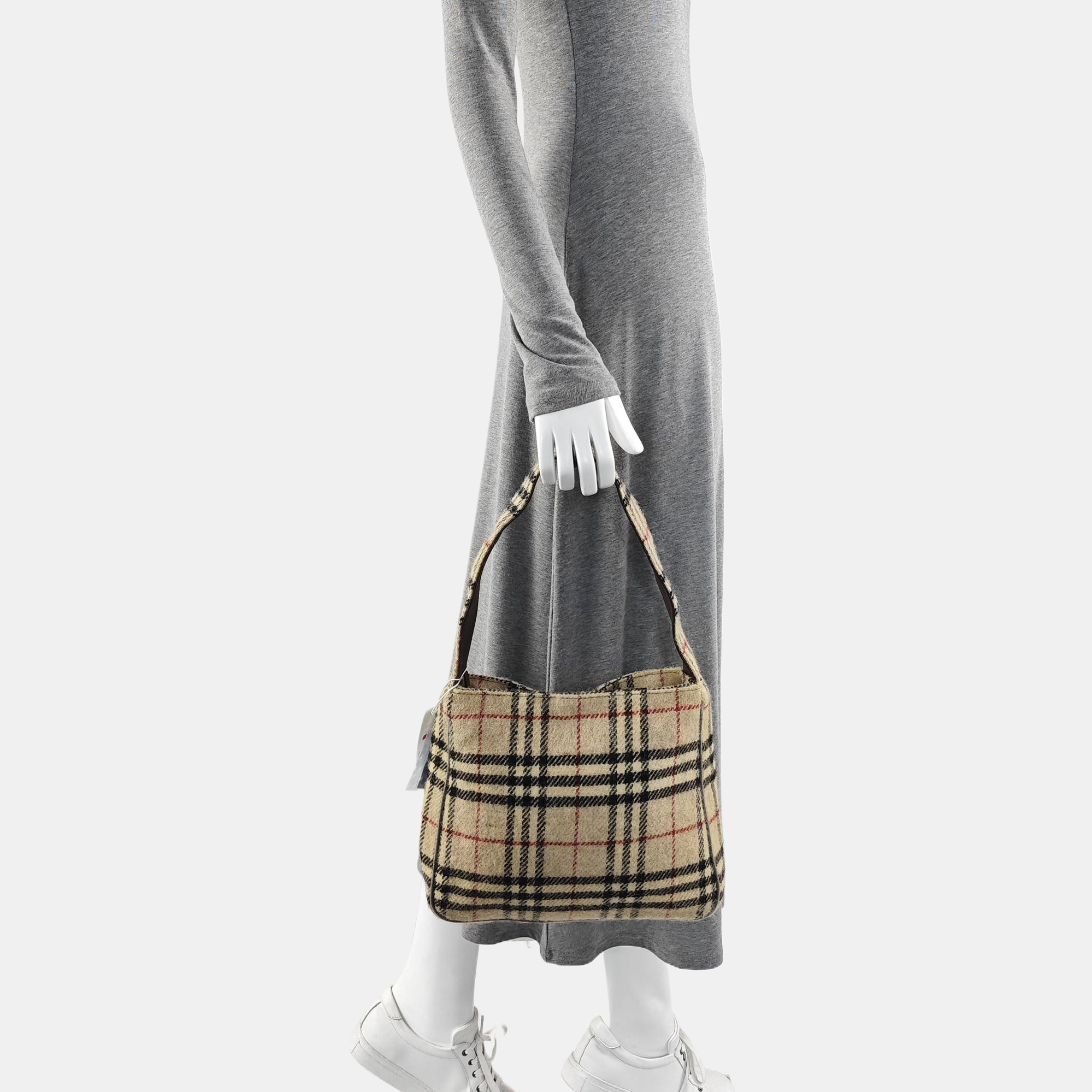 Wool Tote Bag Beige