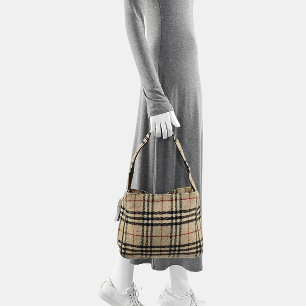 Wool Tote Bag Beige