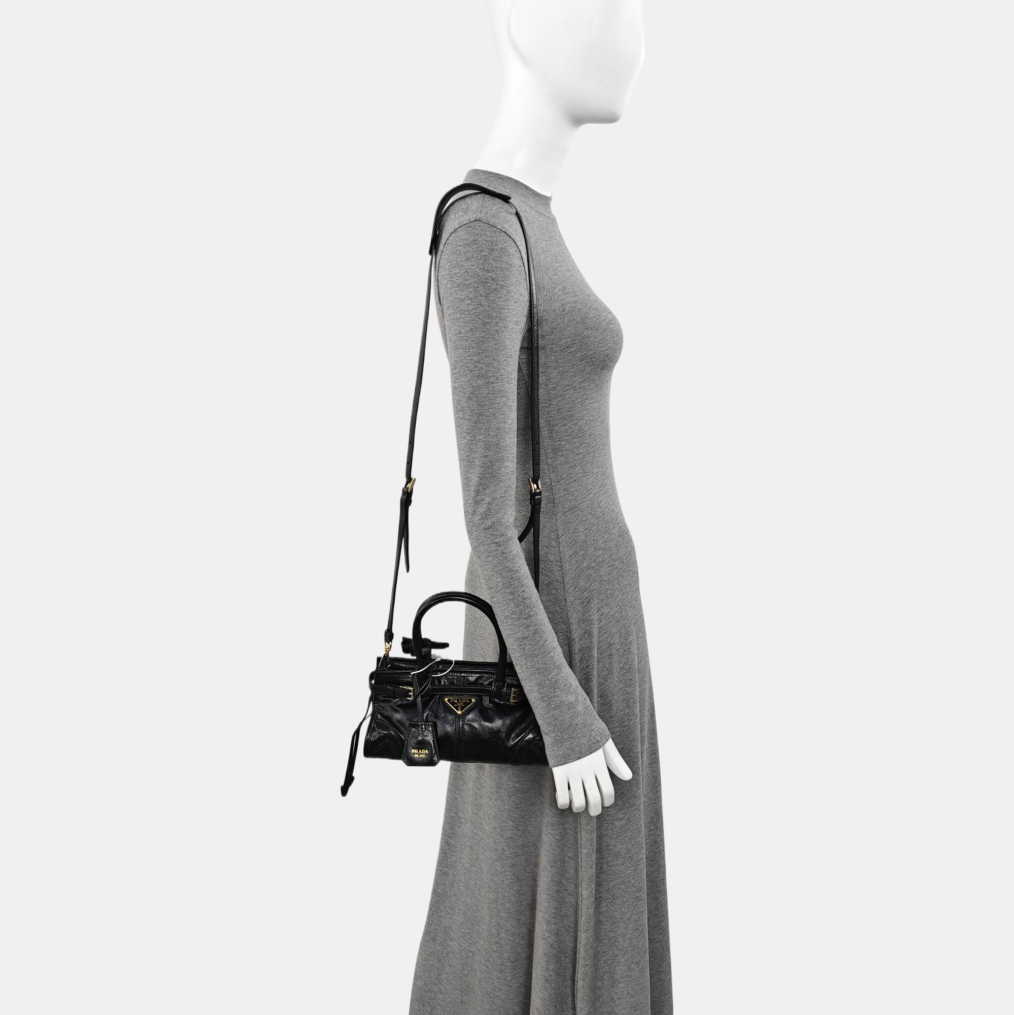Bonnie Small Calfskin Black