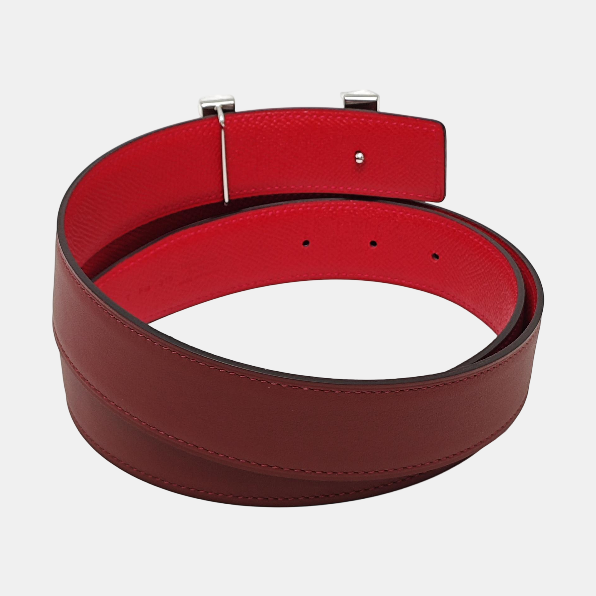 Leather Belt Red