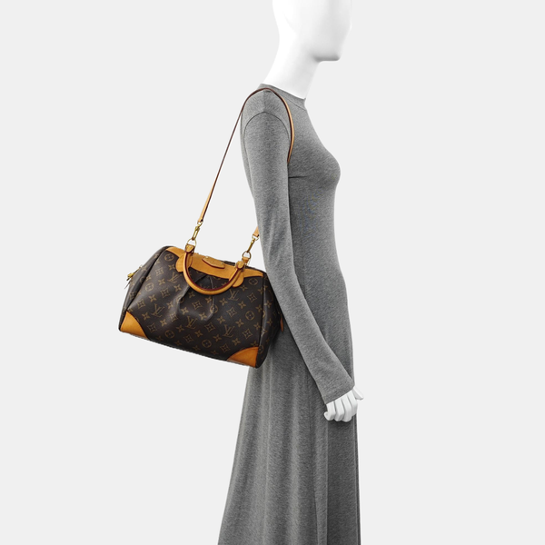 SEGUR Monogram Coated Canvas Brown