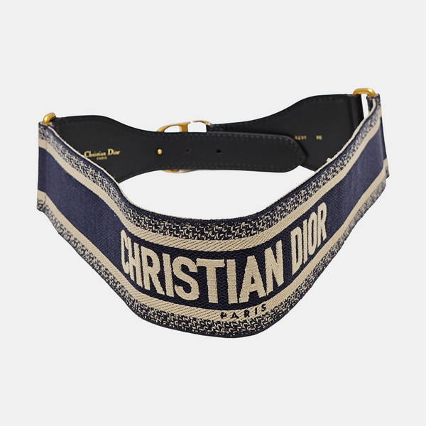 Fabric Waist Cincher Blue