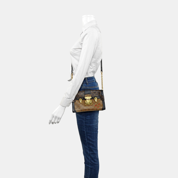 TRUNK Monogram Coated Canvas Brown