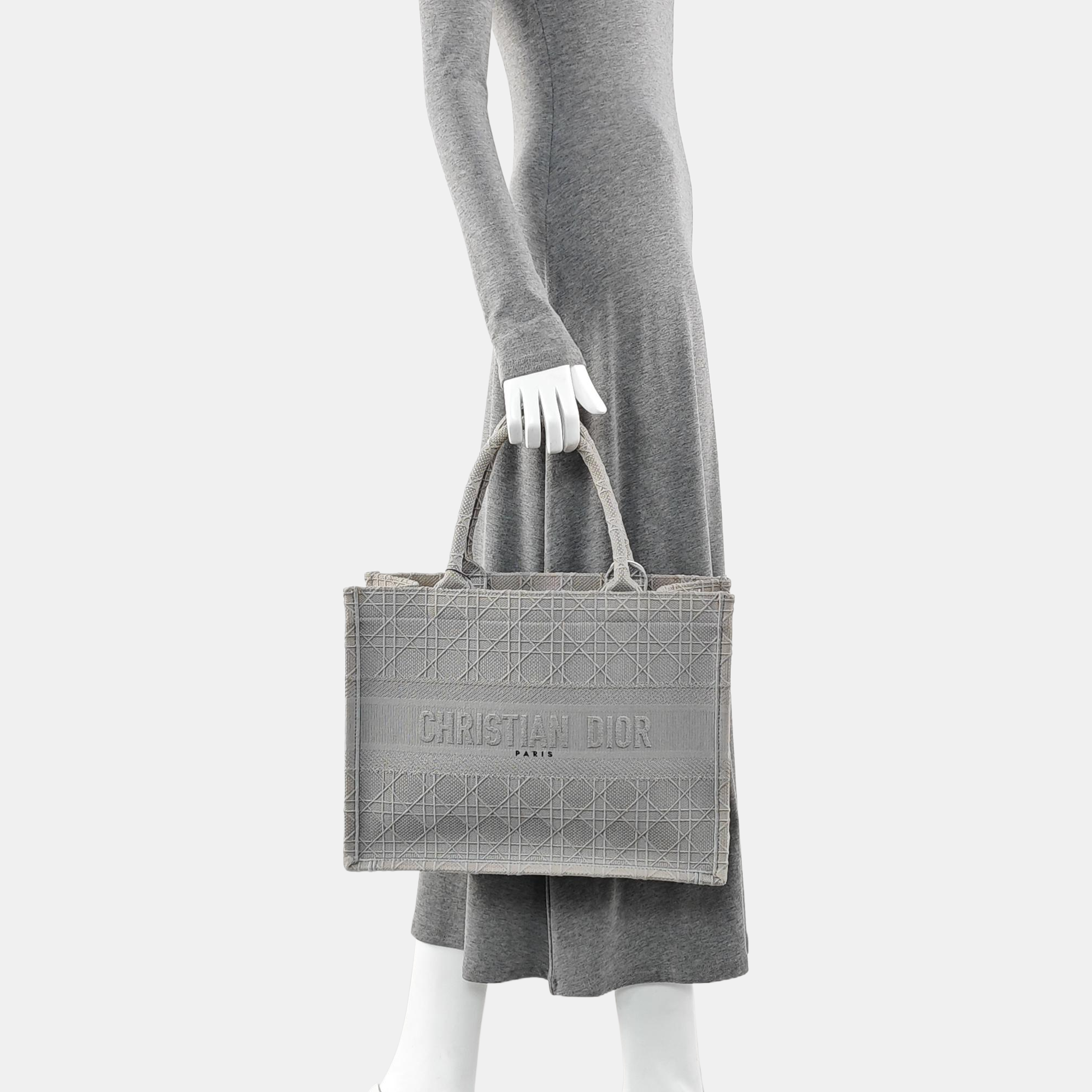 Book Tote Medium Canvas Gray