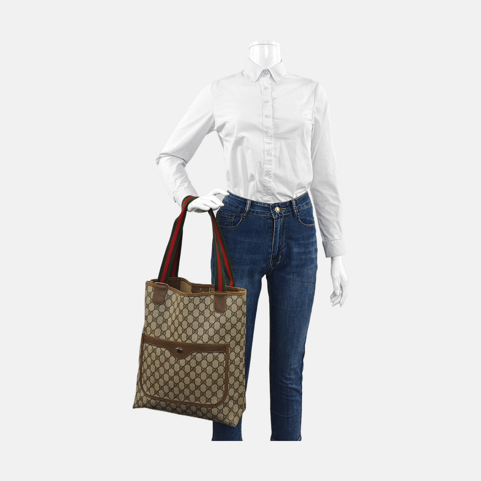 GG Supreme Monogram Coated Canvas Beige
