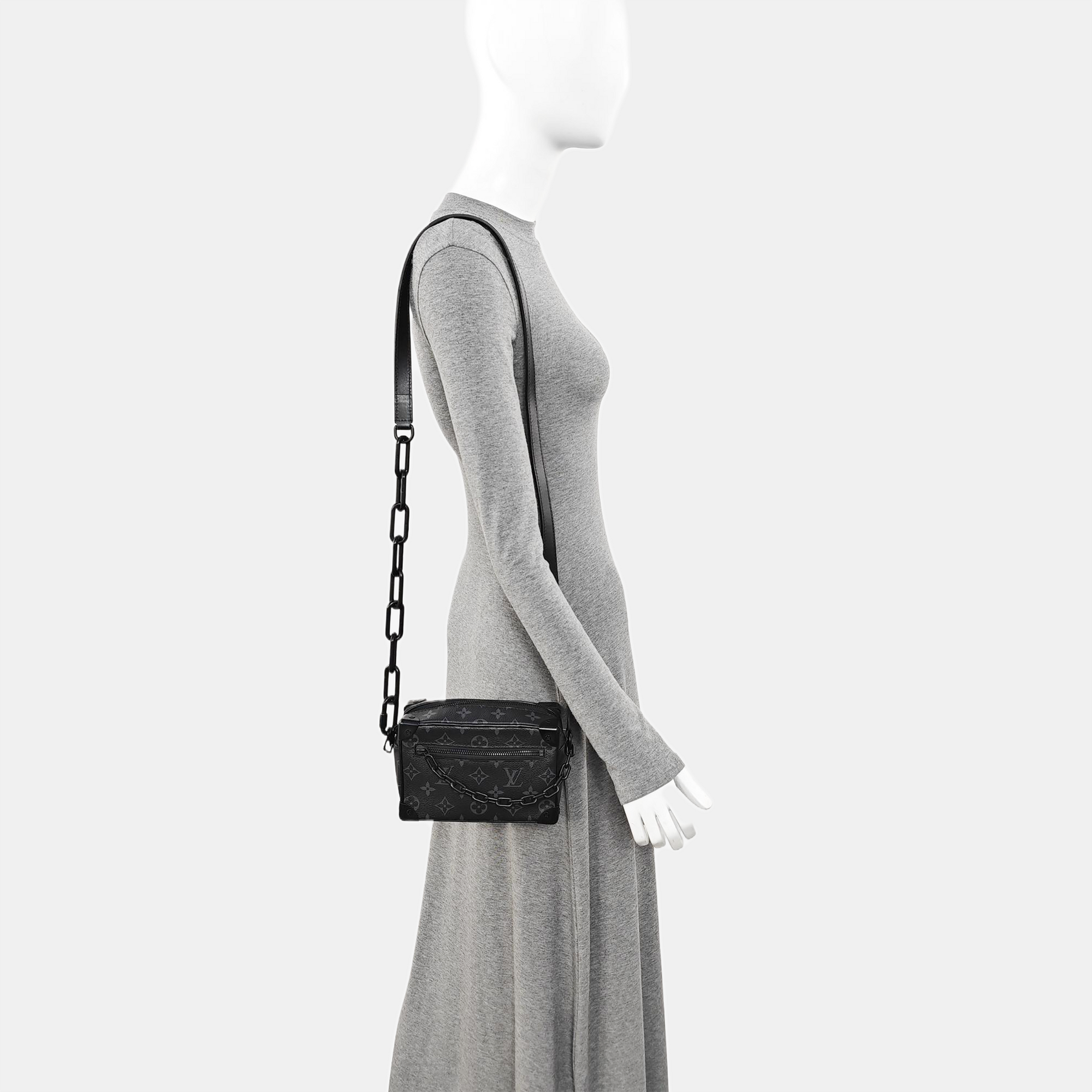SOFT TRUNK Mini Monogram Coated Canvas Black