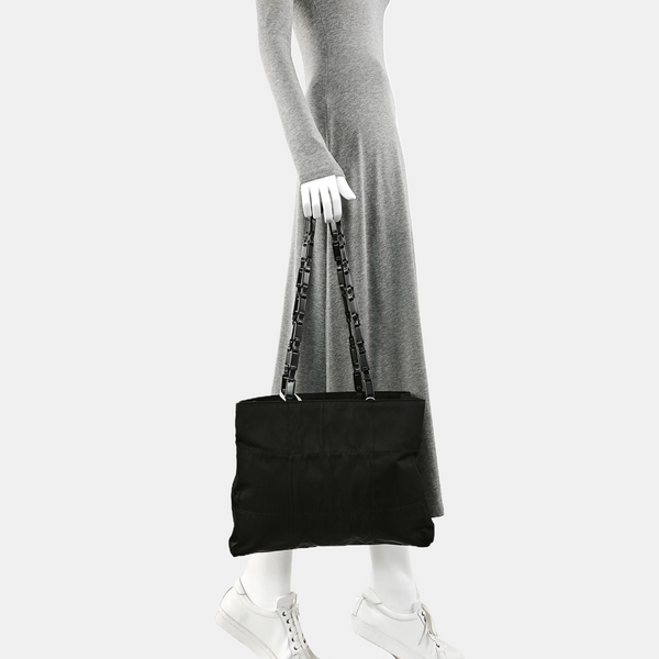 Nylon Shoulder Bag Black