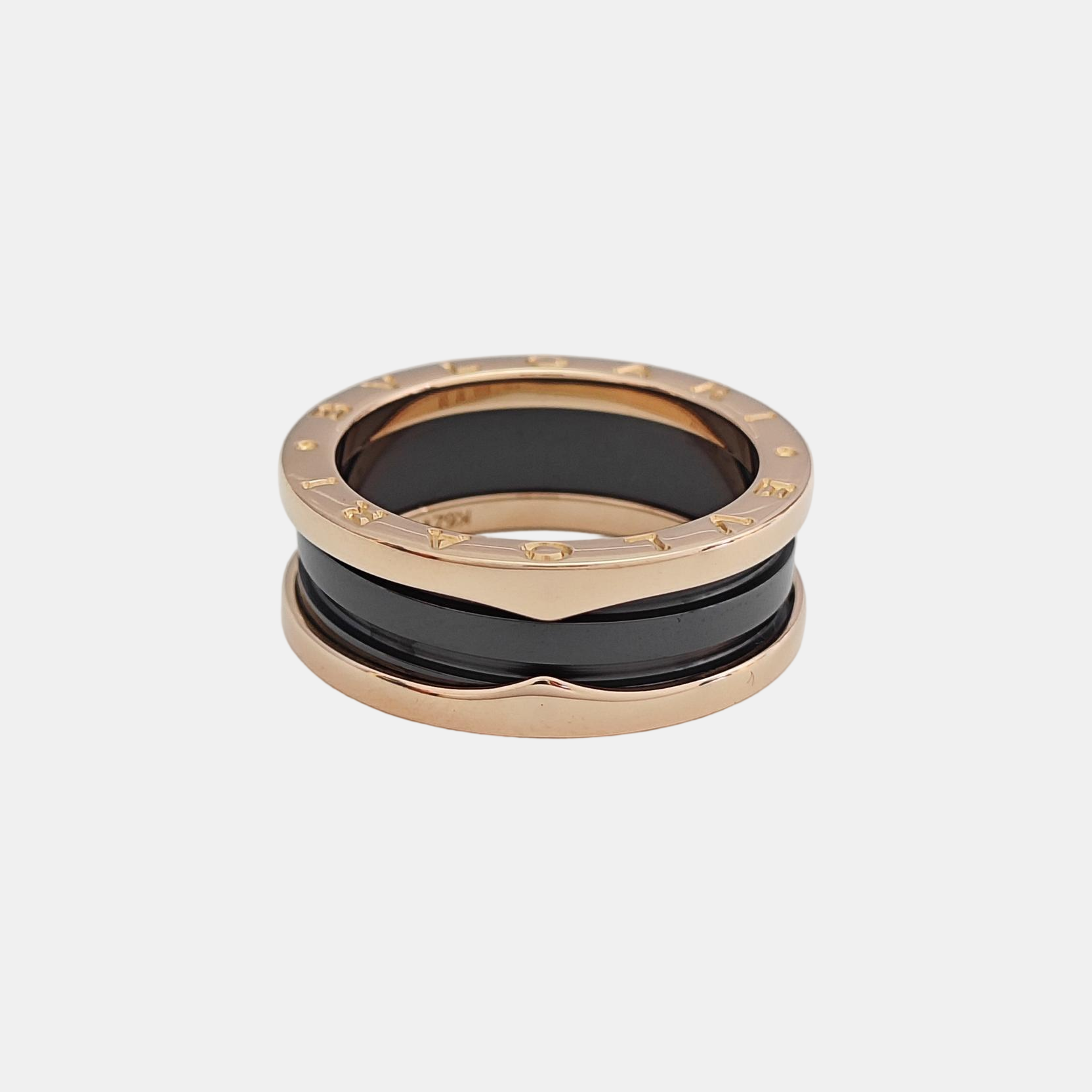 B.ZERO1 18k Rose Gold Ring EU 58