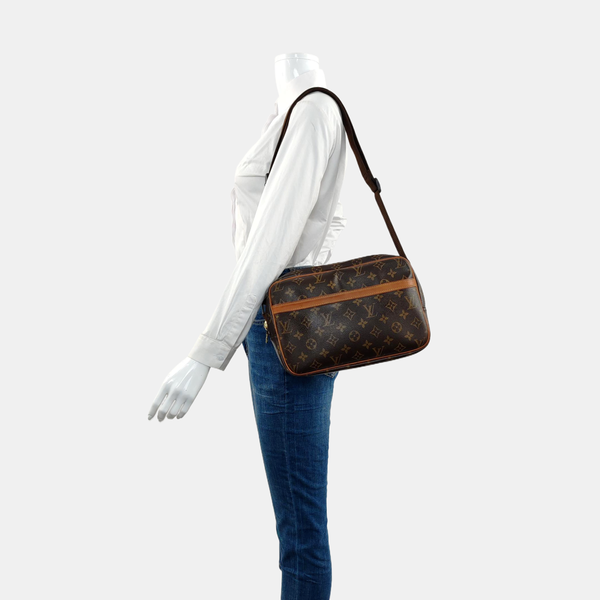REPORTER Monogram Coated Canvas Brown
