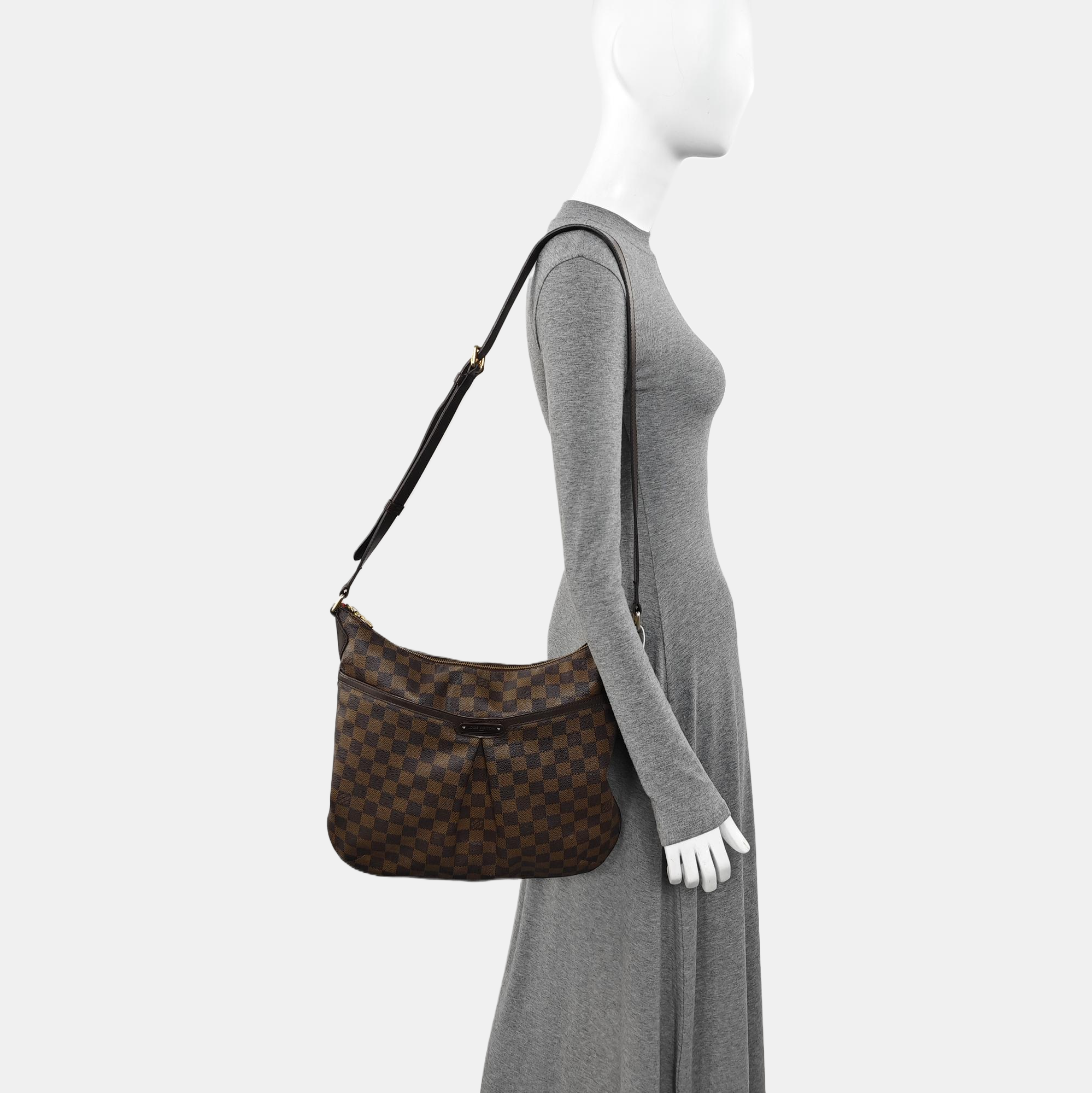 BLOOMSBURY PM Damier Ebene Coated Canvas Brown