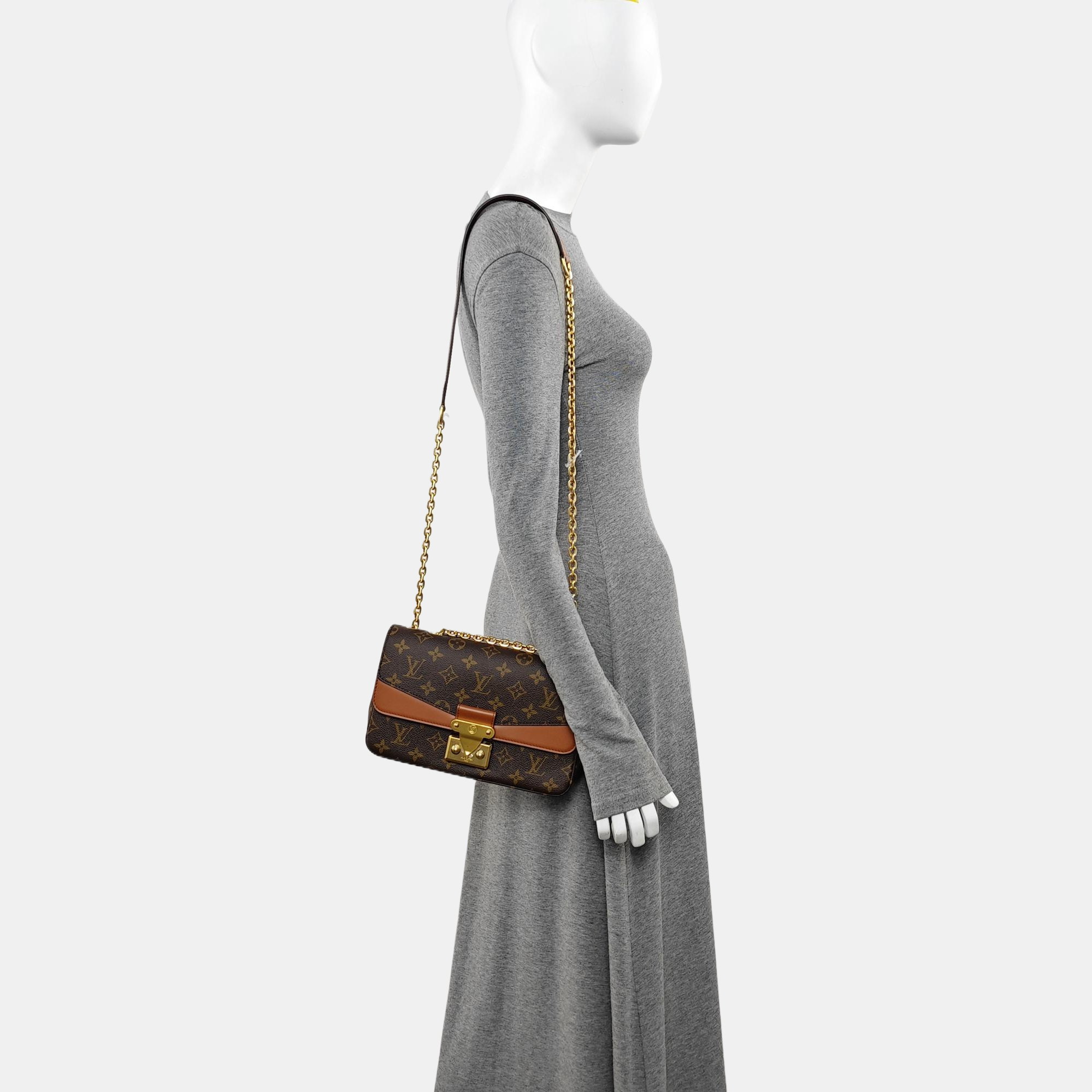 MARCEAU Monogram Coated Canvas Brown