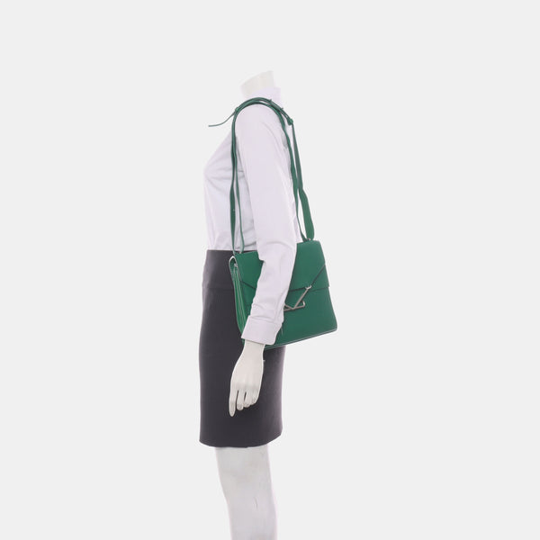 The Clip Calfskin Green