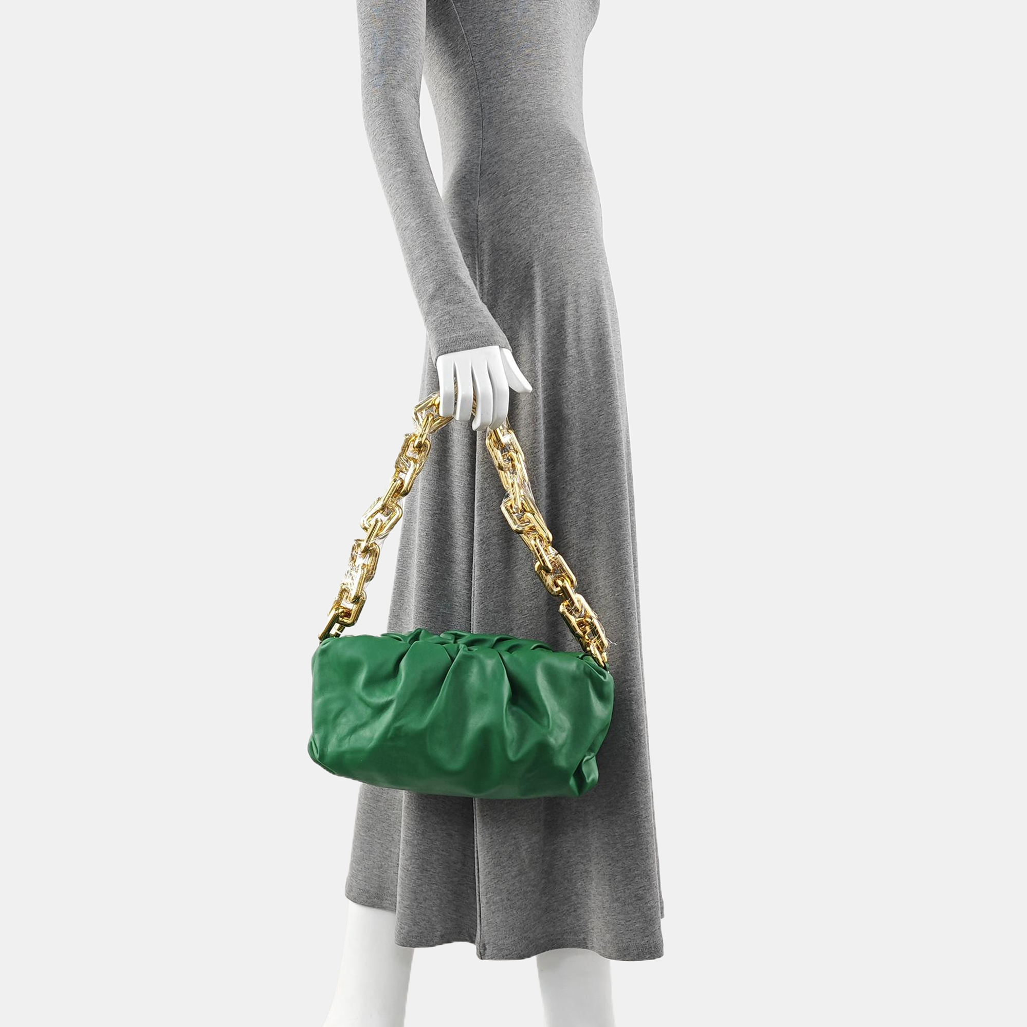 The Pouch Mini Calfskin Green
