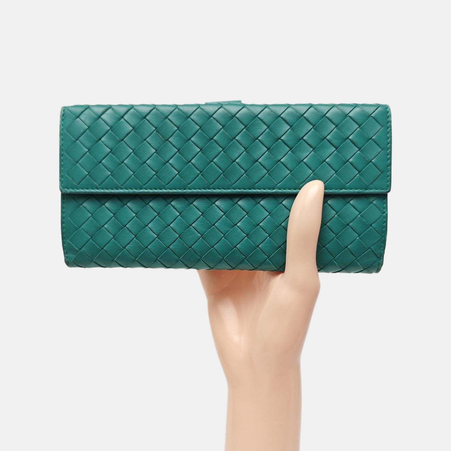 Lambskin Wallet Green