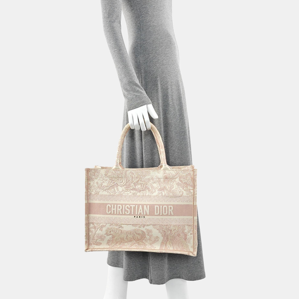Book Tote Medium Canvas Pink