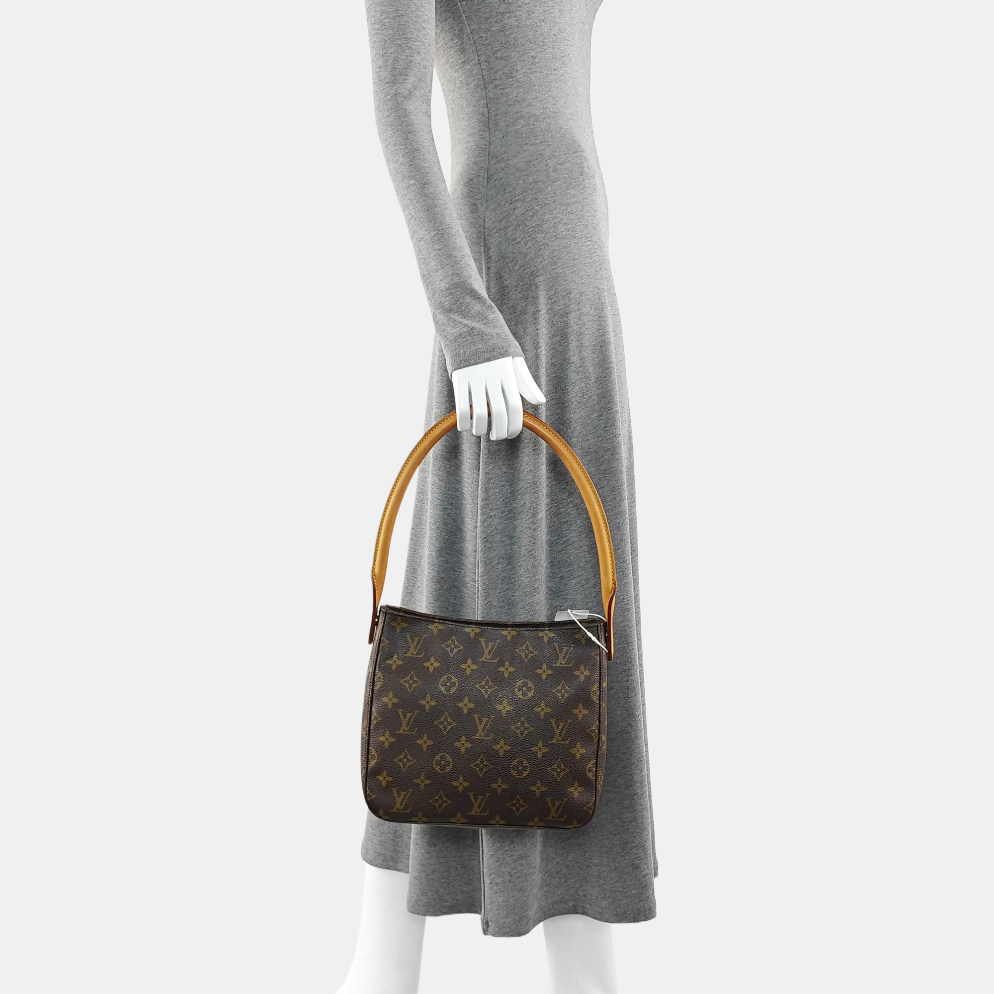 LOOPING MM Monogram Coated Canvas Brown