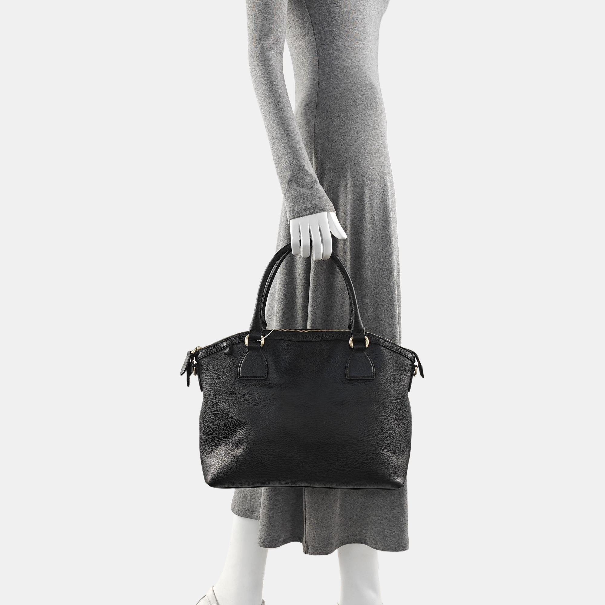 Microguccissima Calfskin Black